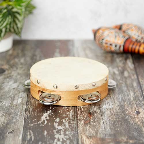 small goats hide drum tambourine 