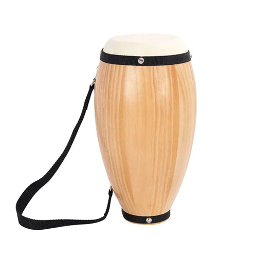 Solid Pine Conga Drum Percussion Instrument