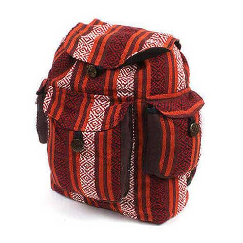 Red Gheri Backpack - Carved Culture