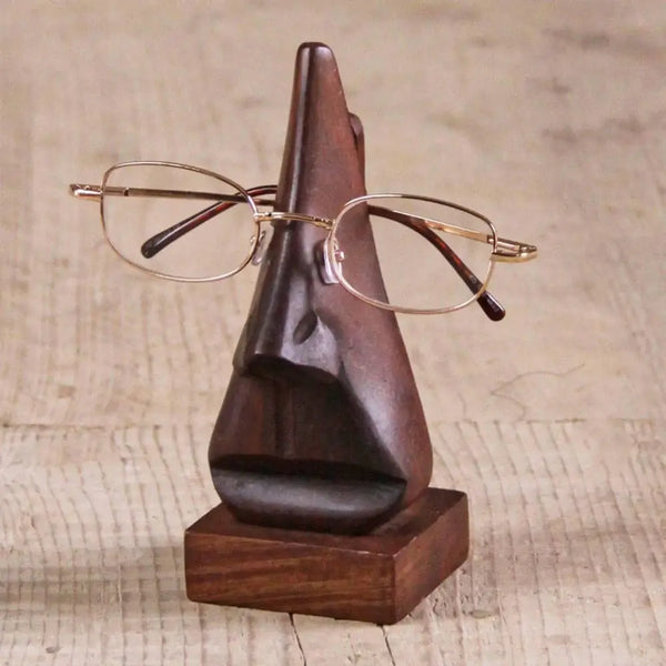 Wooden spectacle glasses stand display